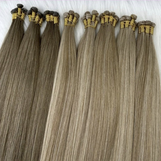 20inch 100grams blonde hair extensions